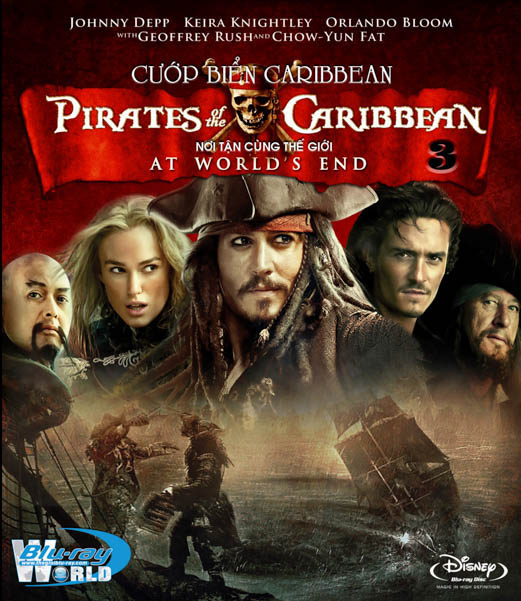 F1888. Pirates Of The Caribbean 3 - Cướp Biển Caribe 3 : Nơi Tận Cùng Thế Giới  2D50G (DTS-HD 5.1)  